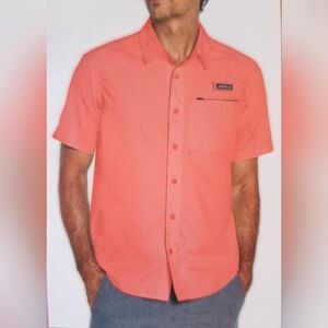 NWT Tech Woven Short Sleeved Shirt (Tea Rose) - Eddie Bauer